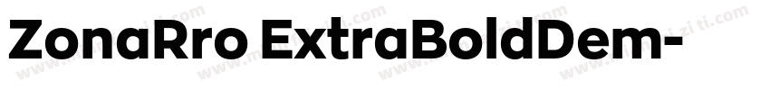 ZonaRro ExtraBoldDem字体转换